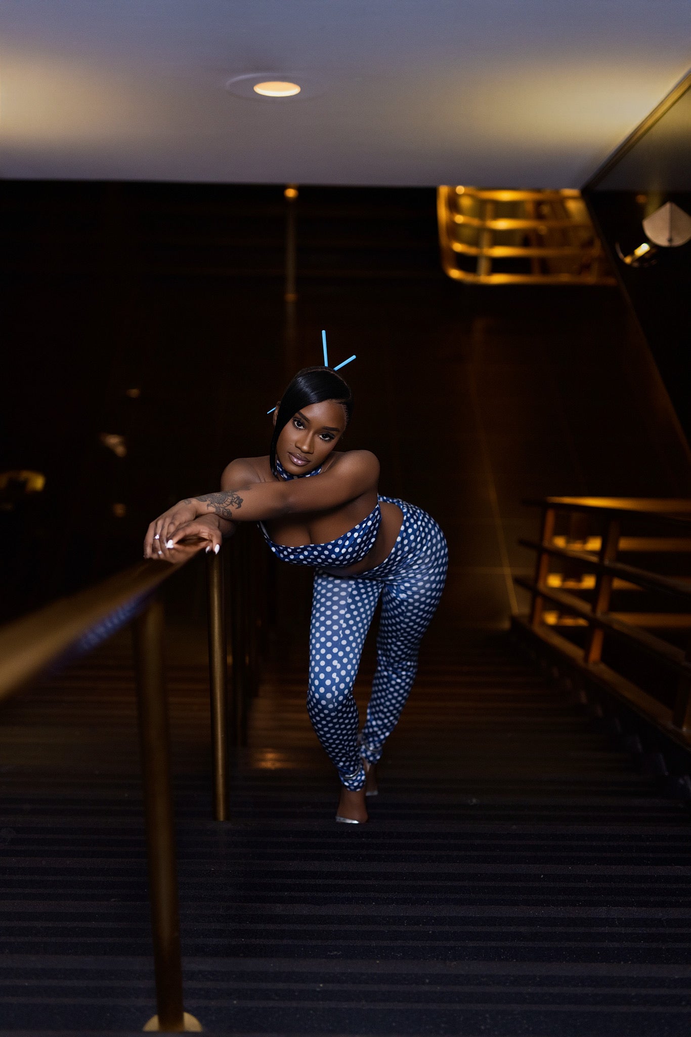 Polka Dot Set | Navy Blue