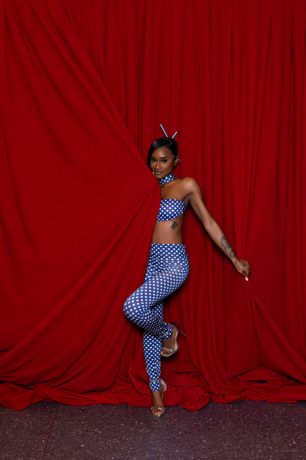 Polka Dot Set | Navy Blue